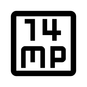 14mp Icon from Outlined Line - Material Symbols Set