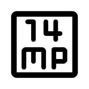 14mp Icon from Rounded Line - Material Symbols Set