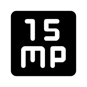 15mp Fill Icon from Rounded Fill - Material Symbols Set