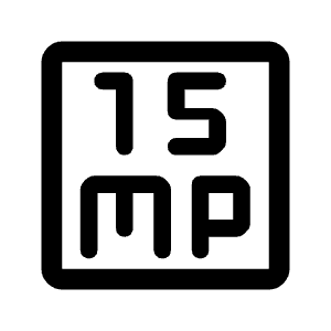 15mp Icon from Rounded Line - Material Symbols Set