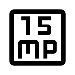 15mp Icon from Outlined Line - Material Symbols Set