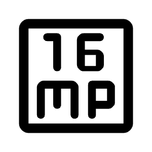 16mp Icon from Rounded Line - Material Symbols Set