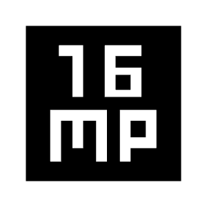 16mp Fill Icon from Sharp Fill - Material Symbols Set