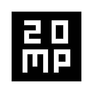 20mp Fill Icon from Sharp Fill - Material Symbols Set