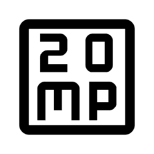 20mp Icon from Outlined Line - Material Symbols Set