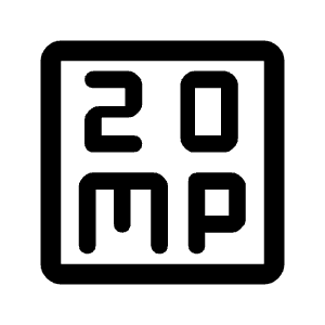 20mp Icon from Rounded Line - Material Symbols Set