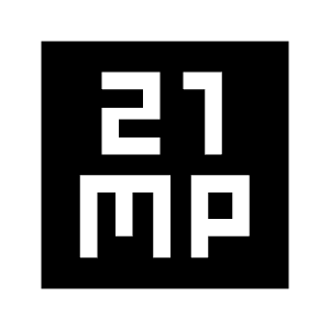 21mp Fill Icon from Sharp Fill - Material Symbols Set
