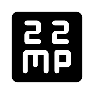 22mp Fill Icon from Rounded Fill - Material Symbols Set