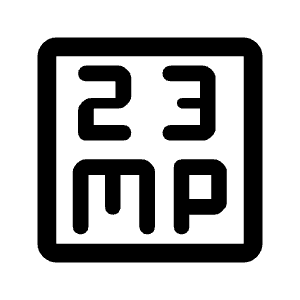 23mp Icon from Rounded Line - Material Symbols Set