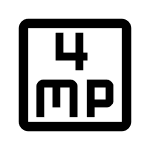 4mp Icon from Outlined Line - Material Symbols Set
