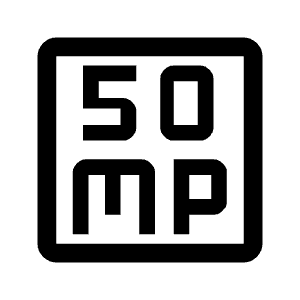 50mp Icon from Outlined Line - Material Symbols Set