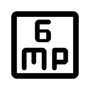 6mp Icon from Rounded Line - Material Symbols Set