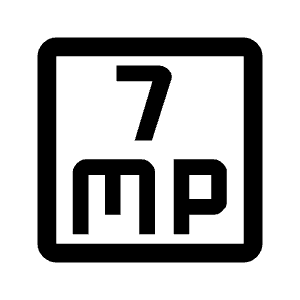 7mp Icon from Outlined Line - Material Symbols Set