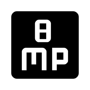 8mp Fill Icon from Outlined Fill - Material Symbols Set