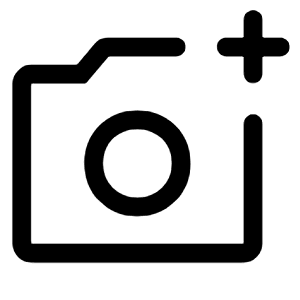 Add A Photo Icon from Rounded Line - Material Symbols Set