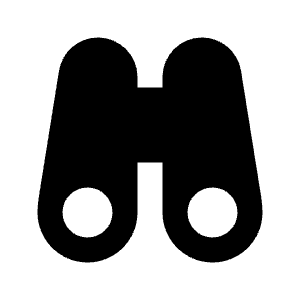 Binoculars Fill Icon from Outlined Fill - Streamline Material Free Set