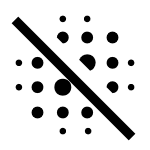 Blur Off Icon from Sharp Line - Material Symbols Set