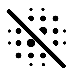 Blur Off Icon from Rounded Line - Material Symbols Set