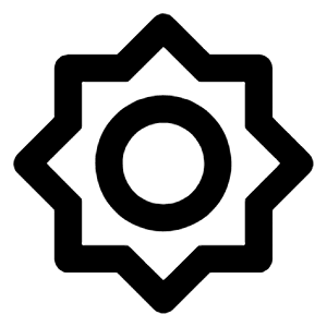 Brightness 5 Icon from Outlined Line - Material Pro Free Set