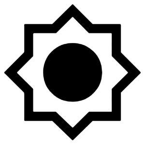 Brightness 5 Fill Icon from Outlined Fill - Material Symbols Set
