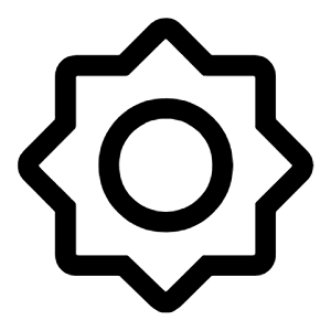 Brightness 5 Icon from Rounded Line - Material Symbols Set
