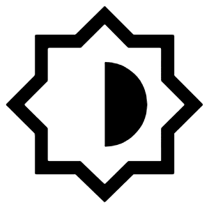 Brightness 6 Icon from Sharp Line - Material Symbols Set