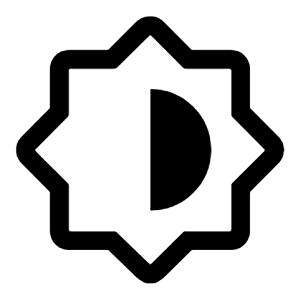 Brightness 6 Icon from Rounded Line - Material Symbols Set