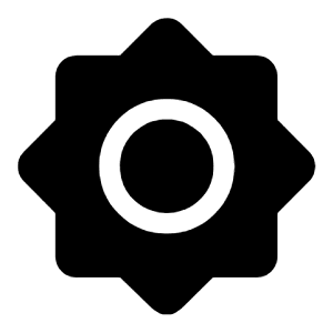 Brightness 7 Fill Icon from Rounded Fill - Material Symbols Set