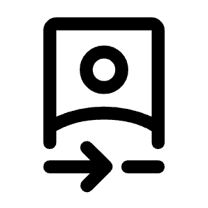 Camera Front Icon from Rounded Line - Material Symbols Set