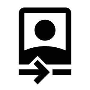 Camera Front Fill Icon from Outlined Fill - Material Symbols Set