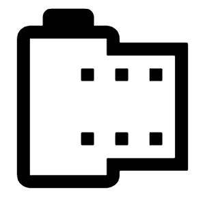 Camera Roll Icon from Outlined Line - Material Symbols Set