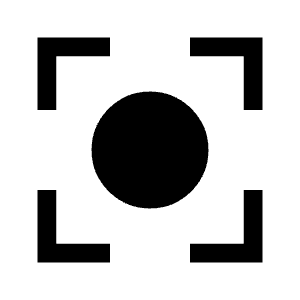 Center Focus Strong Fill Icon from Sharp Fill - Material Symbols Set
