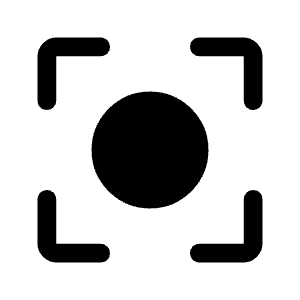 Center Focus Strong Fill Icon from Rounded Fill - Material Symbols Set