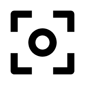 Center Focus Weak Icon from Outlined Line - Streamline Material Free Set