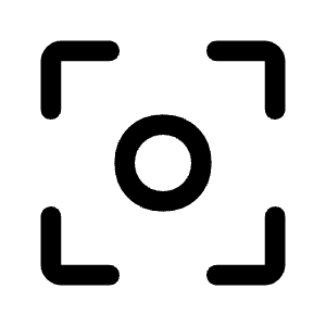 Center Focus Weak Icon from Rounded Line - Material Symbols Set
