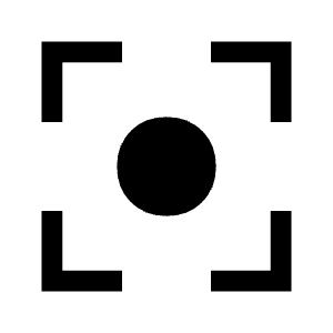 Center Focus Weak Fill Icon from Sharp Fill - Material Symbols Set