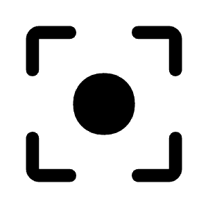 Center Focus Weak Fill Icon from Rounded Fill - Material Symbols Set