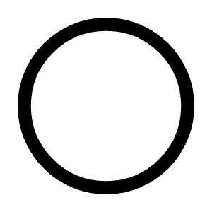 Circle Icon from Sharp Line - Material Symbols Set