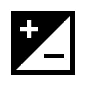 Contrast Square Fill Icon from Sharp Fill - Material Symbols Set