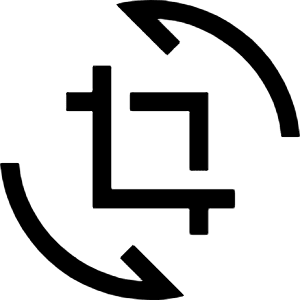 Crop Rotate Fill Icon from Sharp Fill - Material Symbols Set