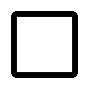 Crop Square Icon from Rounded Line - Material Symbols Set