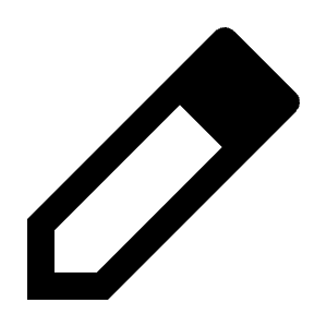 Edit Icon from Outlined Line - Material Pro Free Set