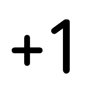 Exposure Plus 1 Fill Icon from Rounded Fill - Material Symbols Set