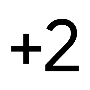 Exposure Plus 2 Fill Icon from Sharp Fill - Material Symbols Set