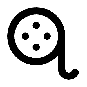 Film Roll Icon from Rounded Line - Streamline Material Free Set