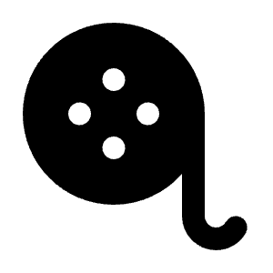 Film Roll Fill Icon from Rounded Fill - Streamline Material Free Set