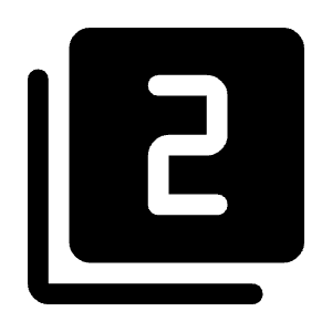 Filter 2 Fill Icon from Rounded Fill - Material Symbols Set