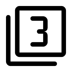 Filter 3 Icon from Rounded Line - Material Symbols Set