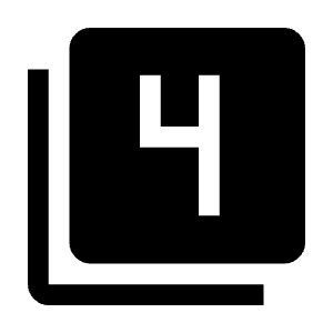Filter 4 Fill Icon from Outlined Fill - Material Symbols Set