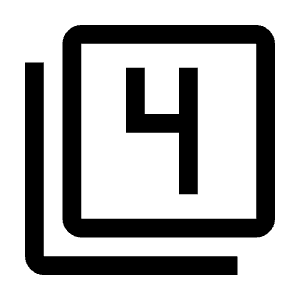 Filter 4 Icon from Outlined Line - Material Symbols Set